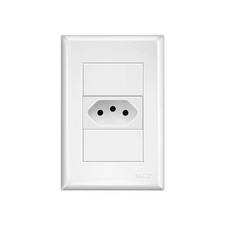 Tomada Fame Evidence 2P+T 10A com Placa 4x2 Branca é boa?