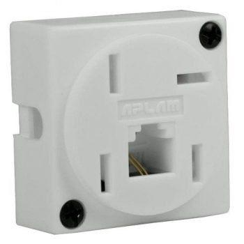 Tomada Modular Telefone 1 Jack RJ11 Branco Aplam Menor preço em Tomada Modular Telefone 1 Jack RJ11 Branco Aplam