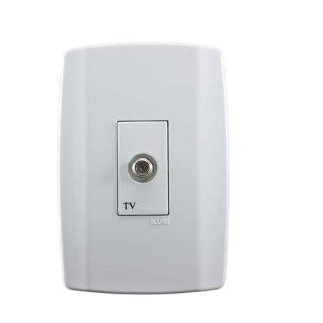 Tomada para antena de tv horizontal c/placa 4x2 modular slim - Ilumi é boa?