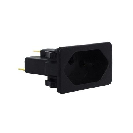 Tomada para Painel Elétrico 10A 2P+T com Poço Interno Preta Margirius Menor preço em Tomada para Painel Elétrico 10A 2P+T com Poço Interno Preta Margirius