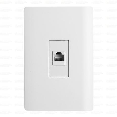 Tomada RJ 11 Com Placa 4x2 Branca - Novara tdn - Dicompel é boa?