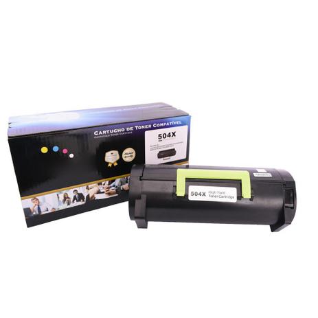 Toner Compatível 504X 50F4X00 50FBX00 MS410 MS415 Preto 10 mil páginas - Extraink Menor preço em Toner Compatível 504X 50F4X00 50FBX00 MS410 MS415 Preto 10 mil páginas - Extraink