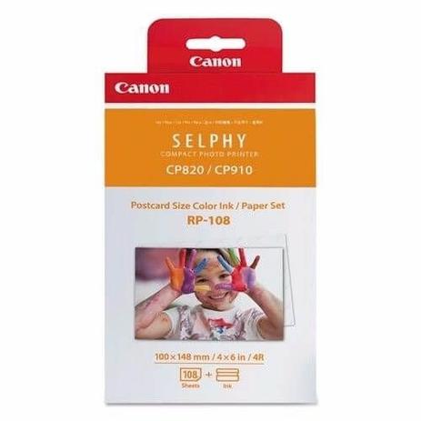Toner e Papel Fotográfico Canon RP-108 IN para Impressoras Canon Selphy CP1000/CP910/CP820 Menor preço em Toner e Papel Fotográfico Canon RP-108 IN para Impressoras Canon Selphy CP1000/CP910/CP820