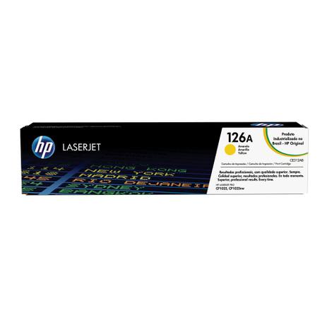 Toner HP 126A Amarelo CE312AB Menor preço em Toner HP 126A Amarelo CE312AB