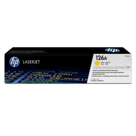 Toner HP (126A) CE312AB - amarelo 1000 páginas - serie CP1025 Menor preço em Toner HP (126A) CE312AB - amarelo 1000 páginas - serie CP1025