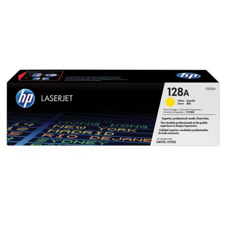 Toner HP (128A) CE322AB - amarelo 1300 páginas - serie CM1415FN/CM1415FNW Menor preço em Toner HP (128A) CE322AB - amarelo 1300 páginas - serie CM1415FN/CM1415FNW
