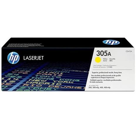 Toner HP 305A CE412A M451DW/M475DN/M475DW Amarelo Menor preço em Toner HP 305A CE412A M451DW/M475DN/M475DW Amarelo