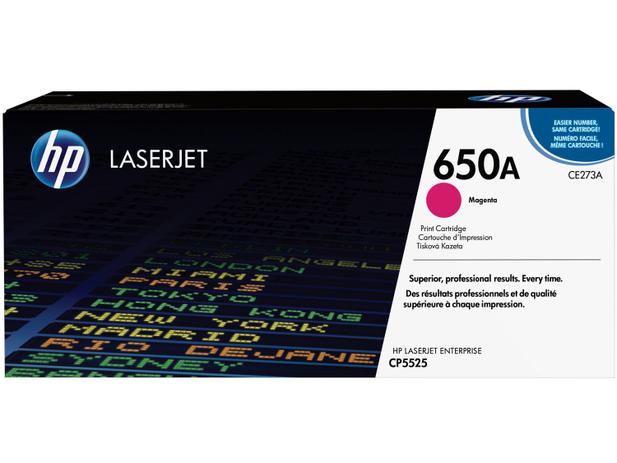Toner HP 650A LaserJet Enterprise - Magenta