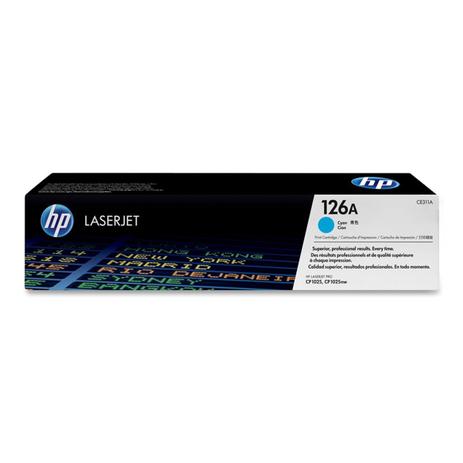 Toner hp ce311a 126a ciano cp1025 m275a m175a Menor preço em Toner hp ce311a 126a ciano cp1025 m275a m175a