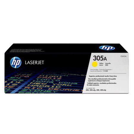 Toner HP Original (305A) CE412A - amarelo 2600 páginas Menor preço em Toner HP Original (305A) CE412A - amarelo 2600 páginas