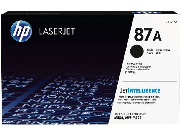 Toner HP Preto - LaserJet Enterprise 87A