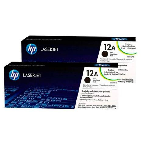 Toner Hp Q2612ae Hp 12a Preto Dual Pack 2 X Q2612ab Menor preço em Toner Hp Q2612ae Hp 12a Preto Dual Pack 2 X Q2612ab
