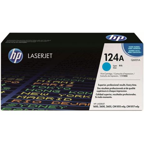 Toner hp q6001ab hp 124a ciano 2600 2605 cm1015 Menor preço em Toner hp q6001ab hp 124a ciano 2600 2605 cm1015