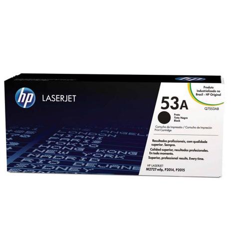 Toner Hp Q7553ab Hp 53a Preto P2014 P2015 M2727 Menor preço em Toner Hp Q7553ab Hp 53a Preto P2014 P2015 M2727
