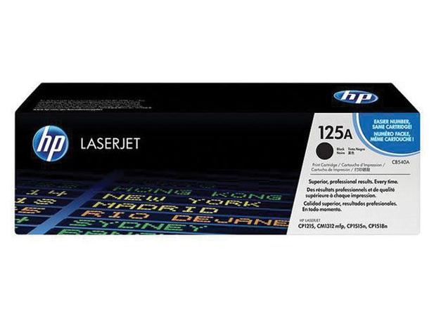 Toner Laserjet Color HP Suprimentos CB540AB HP 125A Preto CP1215 / CM1312 MFP / C1515 / CP1518 Menor preço em Toner Laserjet Color HP Suprimentos CB540AB HP 125A Preto CP1215 / CM1312 MFP / C1515 / CP1518
