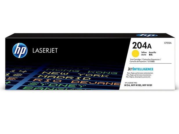 Toner Laserjet Color HP Suprimentos CF512A HP 204A Amarelo M180NW Menor preço em Toner Laserjet Color HP Suprimentos CF512A HP 204A Amarelo M180NW