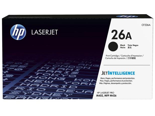Toner Laserjet Mono HP Suprimentos CF226AB HP 26A Preto M402N / M402DN / M426DW / M426FDW Menor preço em Toner Laserjet Mono HP Suprimentos CF226AB HP 26A Preto M402N / M402DN / M426DW / M426FDW