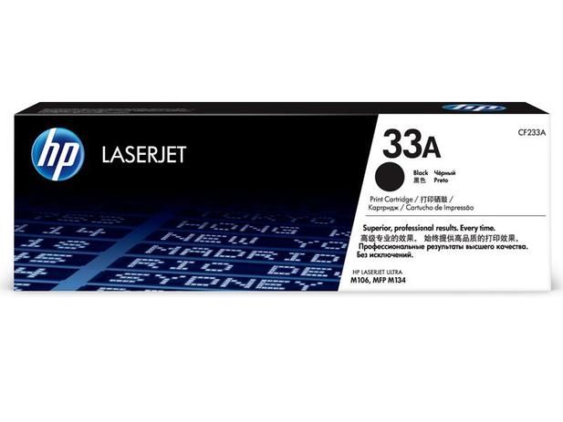 Toner laserjet mono hp suprimentos cf233a hp 33a preto m106 / m134 Menor preço em Toner laserjet mono hp suprimentos cf233a hp 33a preto m106 / m134