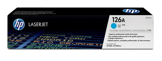Toner Original Hp Ce311a Ce-311a 126a Cyan Hp LaserJet Color Cp1020 Cp1020nw 1k Menor preço em Toner Original Hp Ce311a Ce-311a 126a Cyan Hp LaserJet Color Cp1020 Cp1020nw 1k
