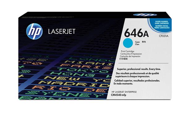 Toner Original Hp Cf031ac Cf031a 646a Cyan Cm4540mfp Cm4540 Cm4540fskm 12.5k Menor preço em Toner Original Hp Cf031ac Cf031a 646a Cyan Cm4540mfp Cm4540 Cm4540fskm 12.5k