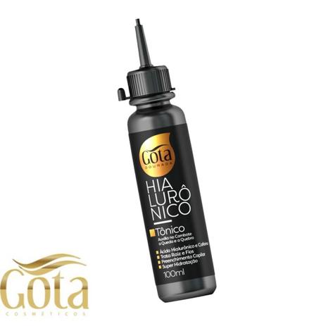 Tônico Preenchedor Capilar Gota Dourada Com Ácido Hialurônico Hidrata E Fortalece O Cabelo 100ml Menor preço em Tônico Preenchedor Capilar Gota Dourada Com Ácido Hialurônico Hidrata E Fortalece O Cabelo 100ml