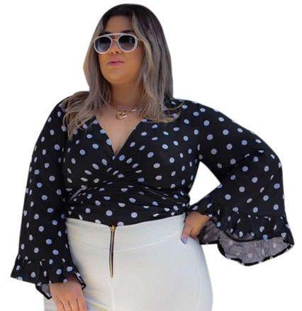 blusa flare de amarrar