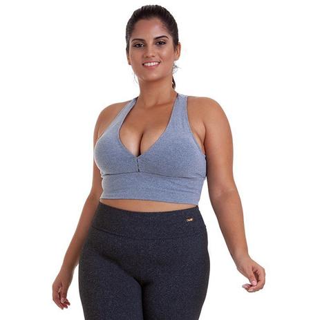 Top plus size supplex basico mescla best fit Menor preço em Top plus size supplex basico mescla best fit