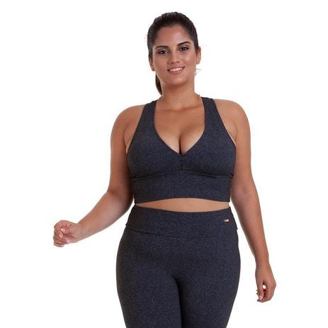 Top plus size supplex basico mescla escuro best fit Menor preço em Top plus size supplex basico mescla escuro best fit