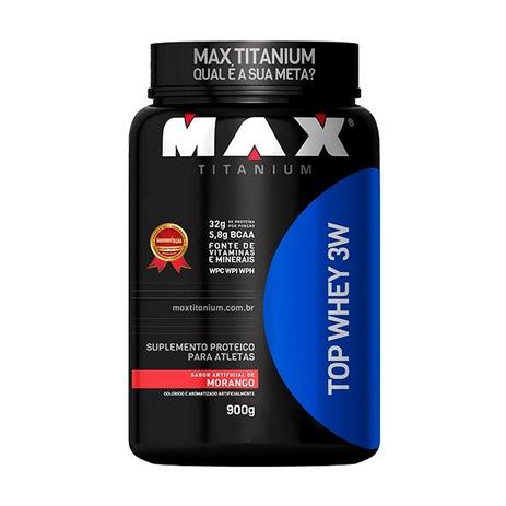 Top Whey 3W Morango  900g - Max Titanium é boa?