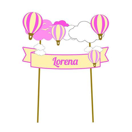 Topo de Bolo Personalizado Chá de Menina - Aluá festas Menor preço em Topo de Bolo Personalizado Chá de Menina - Aluá festas