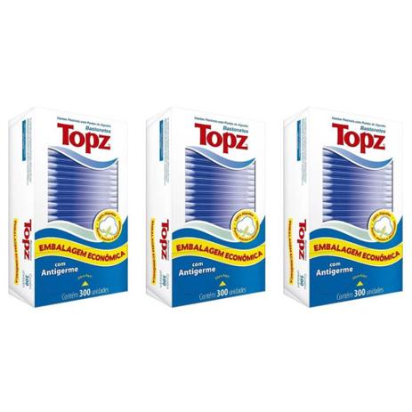 Topz Hastes Flexíveis C/300 (Kit C/03) Menor preço em Topz Hastes Flexíveis C/300 (Kit C/03)