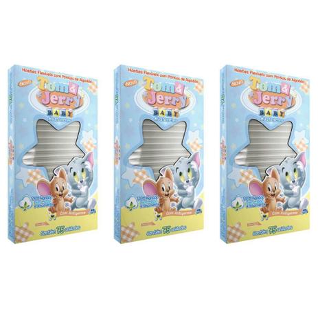 Topz Tom Jerry Hastes Flexíveis C/75 (Kit C/03) Menor preço em Topz Tom Jerry Hastes Flexíveis C/75 (Kit C/03)