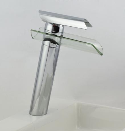 Torneira cascata meia cano alta de vidro misturador monocomando de banheiro - Water é boa?