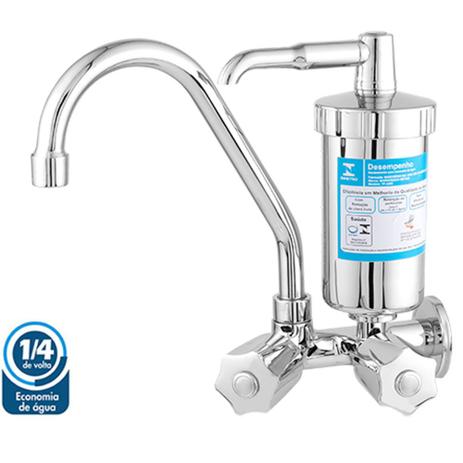 Torneira Com Filtro Abs Para Cozinha De Parede 1/4 De Volta C50 Linha Plus - Lg metais Menor preço em Torneira Com Filtro Abs Para Cozinha De Parede 1/4 De Volta C50 Linha Plus - Lg metais