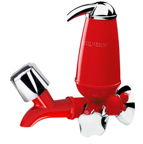 Torneira com Filtro Acqua E05 Acquabios Vermelha Menor preço em Torneira com Filtro Acqua E05 Acquabios Vermelha