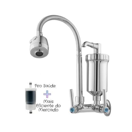 Torneira Com Filtro Gourmet monocomando Pia Cozinha Parede Metal Inox Cromada flexivel chuveirinho - Metais e CIA é boa?
