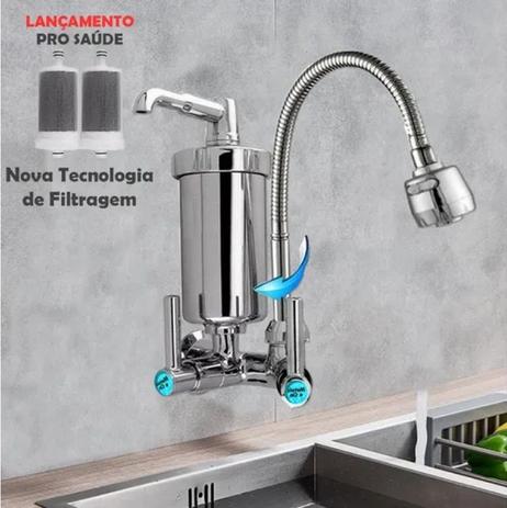Torneira Com Filtro Gourmet Pia Cozinha De Parede Metal Inox - Metais E Cia é boa?