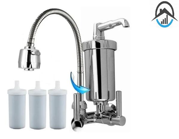 torneira com filtro inox gourmet flexivel parede P3R - construçao stilo Menor preço em torneira com filtro inox gourmet flexivel parede P3R - construçao stilo