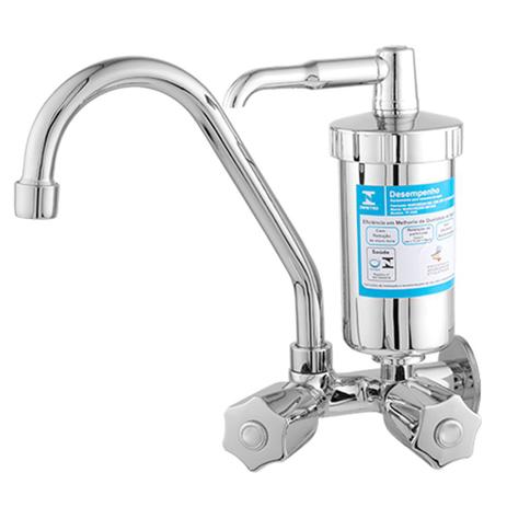 Torneira Com Filtro Para Cozinha Em Metal De Parede C50 Linha Slim - Lg metais Menor preço em Torneira Com Filtro Para Cozinha Em Metal De Parede C50 Linha Slim - Lg metais