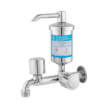 Torneira Com Filtro Toda Em Metal Reta De Parede Acabamento C40 Linha Slim - Lg metais Menor preço em Torneira Com Filtro Toda Em Metal Reta De Parede Acabamento C40 Linha Slim - Lg metais