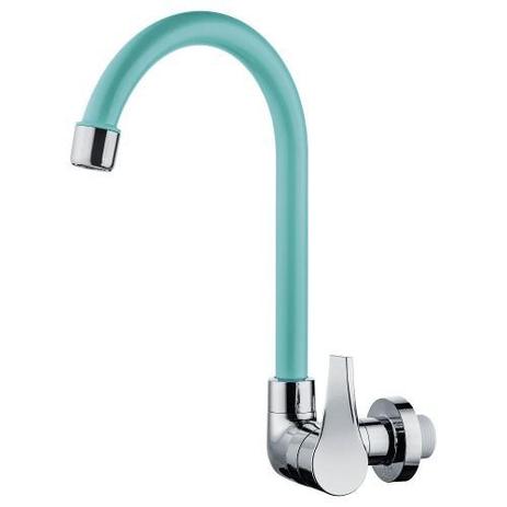 Torneira Cozinha Bica Móvel ABS Herc Azul Turquesa Tipo Parede Menor preço em Torneira Cozinha Bica Móvel ABS Herc Azul Turquesa Tipo Parede