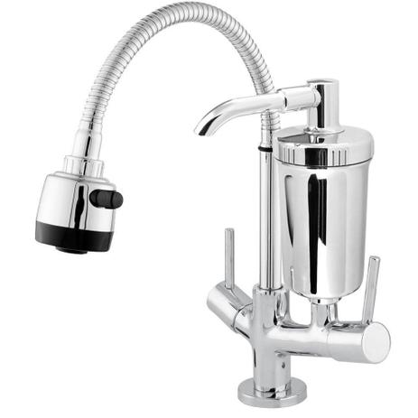 Torneira Cozinha Gourmet Bancada c/Filtro 1192-C10 - HIGIBAN Menor preço em Torneira Cozinha Gourmet Bancada c/Filtro 1192-C10 - HIGIBAN