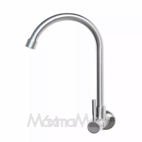 Torneira Cozinha Parede Aço Inox Escovado Alto Padrão Monise - Máxima Metais Menor preço em Torneira Cozinha Parede Aço Inox Escovado Alto Padrão Monise - Máxima Metais