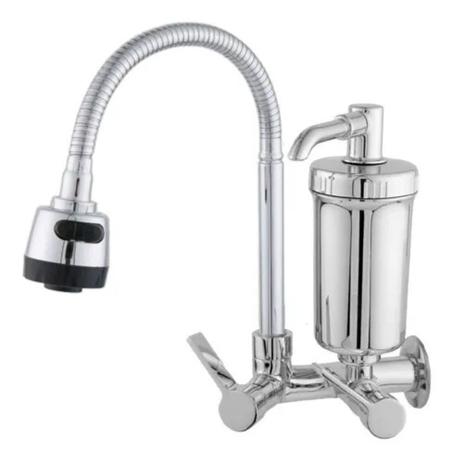 Torneira de Cozinha Gourmet com Filtro Purificador Parede - C70 - Lgm Distribuidora Menor preço em Torneira de Cozinha Gourmet com Filtro Purificador Parede - C70 - Lgm Distribuidora