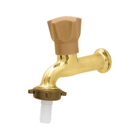 Torneira de jardim 3/4” Ramo Click amarela cromada Forusi Menor preço em Torneira de jardim 3/4” Ramo Click amarela cromada Forusi