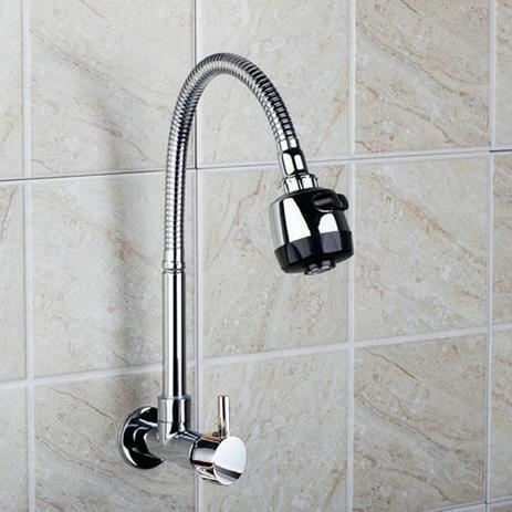 Torneira de Parede Gourmet Cozinha com Ducha Móvel Flex Parede - Máxima Metais - Premierdecor Menor preço em Torneira de Parede Gourmet Cozinha com Ducha Móvel Flex Parede - Máxima Metais - Premierdecor