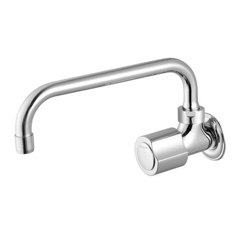 Torneira de Parede para Cozinha Bica Móvel 1166 Domus C40 Meber Metais Cromado Menor preço em Torneira de Parede para Cozinha Bica Móvel 1166 Domus C40 Meber Metais Cromado