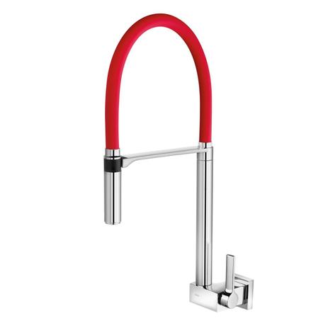 Torneira de Parede para Cozinha com Ducha Manual DOC Docol Vermelho Menor preço em Torneira de Parede para Cozinha com Ducha Manual DOC Docol Vermelho