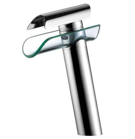 Torneira de Vidro Alta Para Lavatório com Calha - Maxforte Menor preço em Torneira de Vidro Alta Para Lavatório com Calha - Maxforte