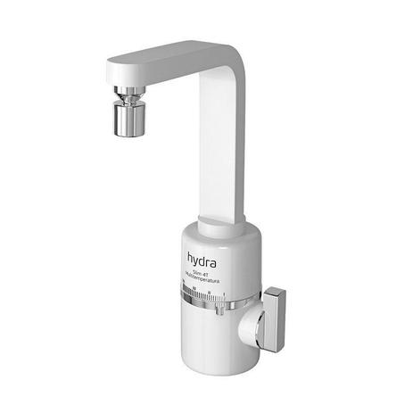 Torneira Elétrica Slim 4t De Bancada Branca Hydra Menor preço em Torneira Elétrica Slim 4t De Bancada Branca Hydra